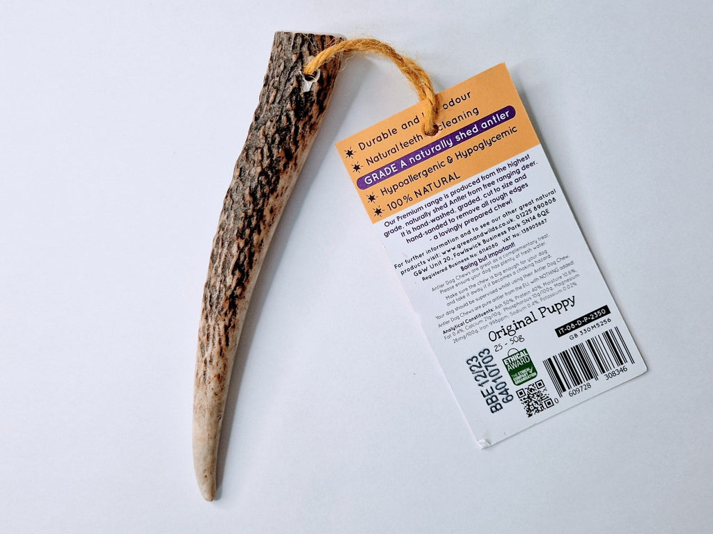 Antler Dog Chew for Puppies - Happy Paws and Claws
