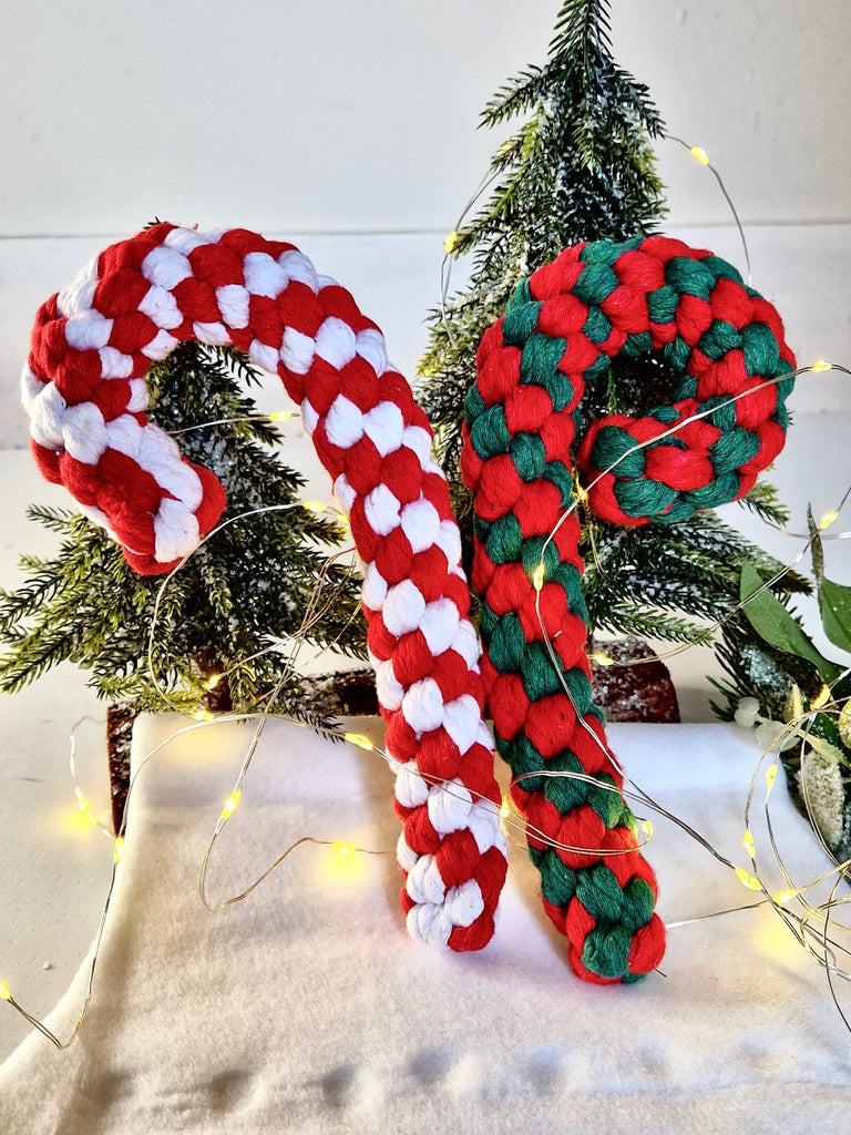 Candy Cane Rope Toy