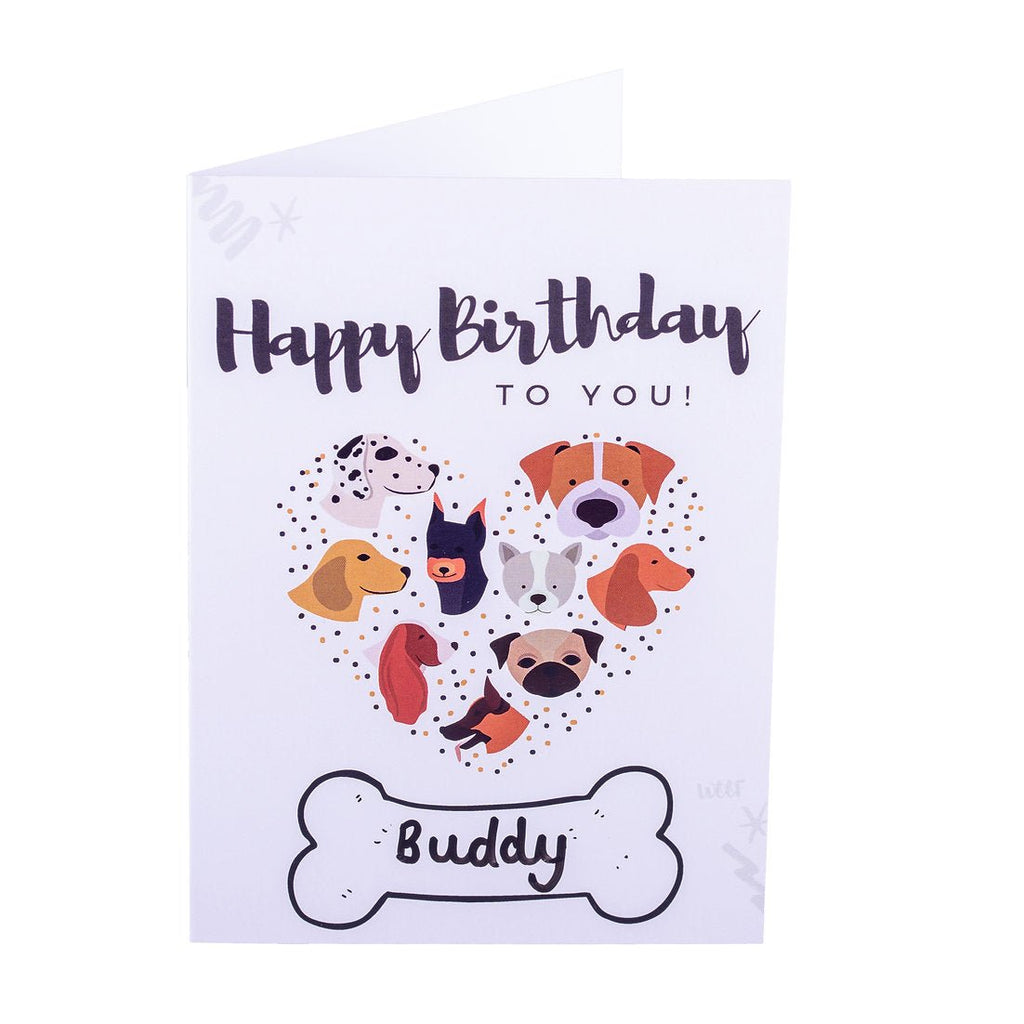 Paw-ty Time Birthday Wishes Card
